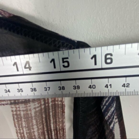 Jack BB Dakota Revolve Brown Cahill Plaid Dress Size Small Long Sleeves Mini NEW - Picture 12 of 16